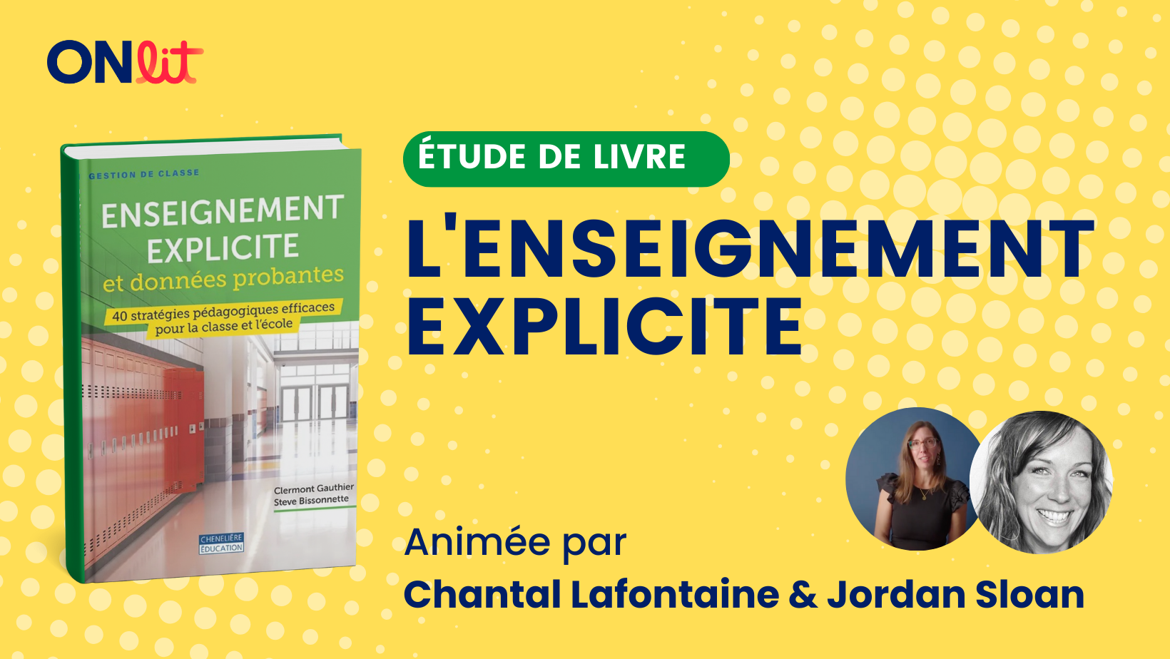 Étude de livre : L'enseignement explicite 1