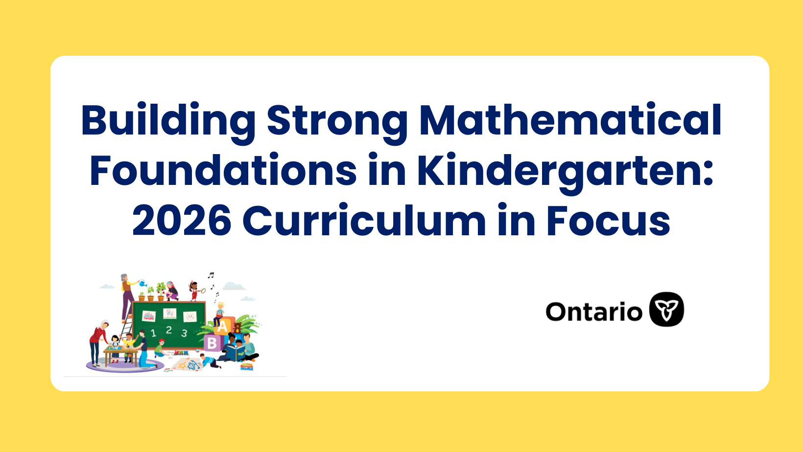 Building Strong Mathematical Foundations in Kindergarten: 2026 Curriculum in Focus 1 Building Strong Mathematical Foundations in Kindergarten: 2026 Curriculum in Focus